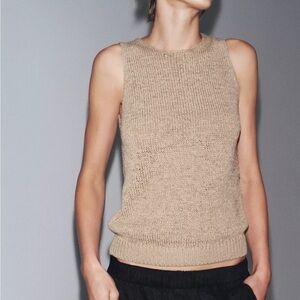 NWT Zara Woven Sleeveless Top